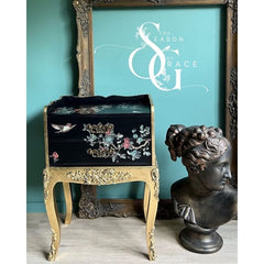 Redesign With Prima ROSETTE AVIARY Furniture Transfer 24” x 35” | Songbirds, Rosettes & Branches for Holiday Furniture, Walls, Mixed-Media