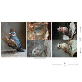 Rustic Flight A3 Decoupage Fibre Paper | Redesign with Prima 3 Pack