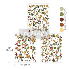 Redesign With Prima SAFFRON SOLSTICE Middy Decor Transfer 8.5x11”x3