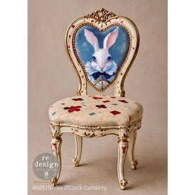 Alice in Wonderland Decoupage Paper A3 | ‘Six O’Clock Certainty’ | Redesign with Prima 11.7x16.5” Craft Sheet