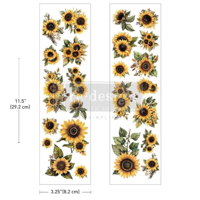 Redesign with Prima SUN-DRENCHED HARVEST Luxe Transfer 3.25x11.5”