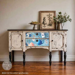 Alice in Wonderland Decoupage Paper A2 | ‘The Arbor Apothecary’ | Redesign with Prima 16.5x23.4” Craft Sheet