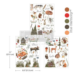 Redesign With Prima THE FORAGER’S RETREAT Middy Decor Transfer 8.5x11”x 3