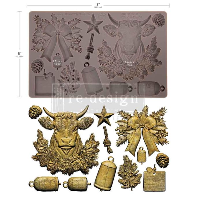 Redesign with Prima WINTER BARNSTEAD Silicone Mould 5x8”