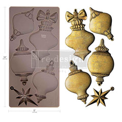 Redesign with Prima WINTER LUXE BLANKS Silicone Mould 5x10”