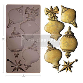 Redesign with Prima WINTER LUXE BLANKS Silicone Mould 5x10”