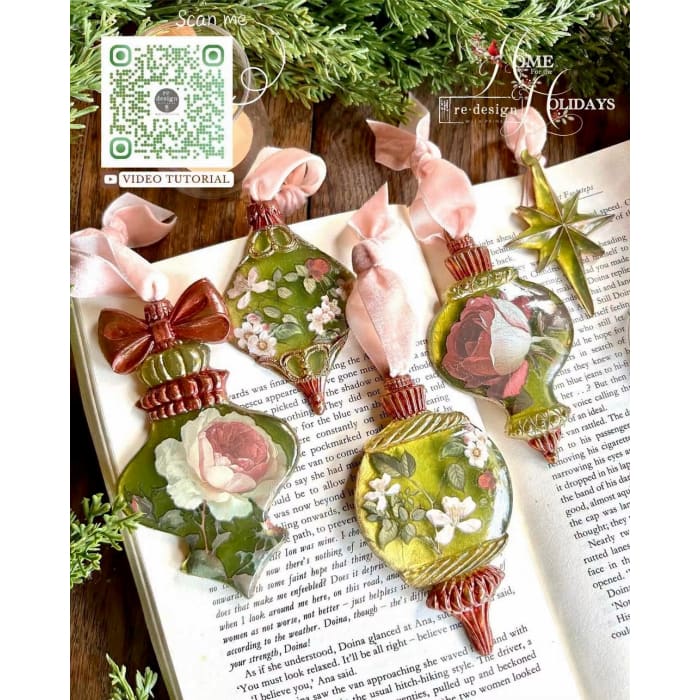 Redesign with Prima WINTER LUXE BLANKS Silicone Mould 5x10”