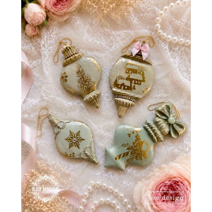 Redesign with Prima WINTER LUXE BLANKS Silicone Mould 5x10”
