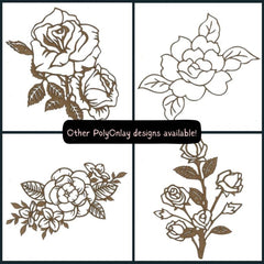 Roses Wood Shape S122 by PolyOnlay Precision Art