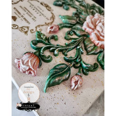 ROSEWOOD ROMANCE Rose Silicone Mould by Redesign With Prima