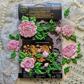 ROSEWOOD ROMANCE Rose Silicone Mould by Redesign With Prima