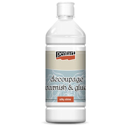 SILKY SHINE- DECOUPAGE GLUE & VARNISH - 1000 ML