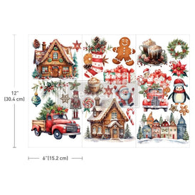 Winter Wonderland Wonders Small Furniture Transfer by Redesign With Prima | 6” x 12” | Christmas Collection
