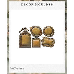Small Decorative Frames Silicone Mould | Ornate Minis | Redesign with Prima