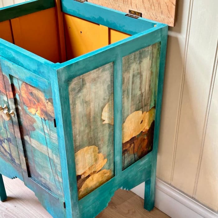 Solid Oak Pot Cupboard | Vintage Storage Cabinet
