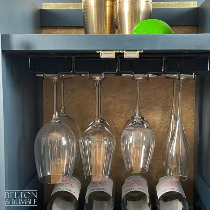 Solid Wood Cocktail Cabinet | Carved Drinks Cabinet