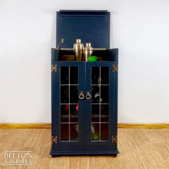 Solid Wood Cocktail Cabinet | Carved Drinks Cabinet