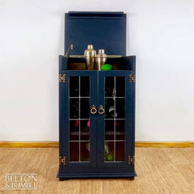 Solid Wood Cocktail Cabinet | Carved Drinks Cabinet