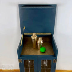 Solid Wood Cocktail Cabinet | Carved Drinks Cabinet