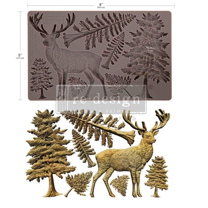 STAG of the HIGHLANDS Silicone Mould, Redesign with Prima 5x8"