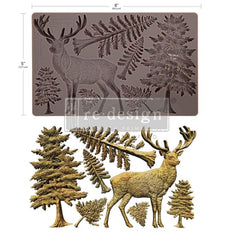 STAG of the HIGHLANDS Silicone Mould, Redesign with Prima 5x8"