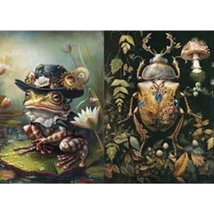 Steampunk Wilderness A3 Decoupage Fibre Paper | Redesign with Prima 3 Pack