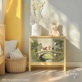 Storybook Bear Decoupage Paper for Furniture & Crafts | Willowmist Meadow | Redesign with Prima A3