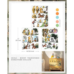 Storybook Bear Middy Transfer | Honeyfern Hollow | Redesign With Prima Rub On
