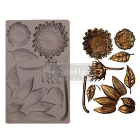 Sunflower Silicone Mould | FOREST TREASURES by Redesign With Prima | 5x8” | For Resin, Clay, Chocolate Crafts