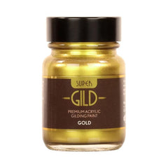 Super Gild Gold by Guild Lane – Water-Based Metallic Paint 30ml | Intense 24ct Gold Effect, High-Lustre, Fade-Resistant, Multi-Surface
