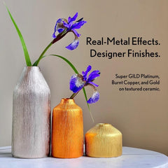 Super Gild Platinum by Guild Lane – Water-Based Metallic Paint 30ml | Intense Platinum Effect, High-Lustre, Fade-Resistant, Multi-Surface
