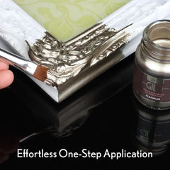 Super Gild Platinum by Guild Lane – Water-Based Metallic Paint 30ml | Intense Platinum Effect, High-Lustre, Fade-Resistant, Multi-Surface