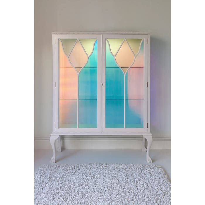 The Chloe Stained Glass Drinks Cabinet | Luminous Art Deco