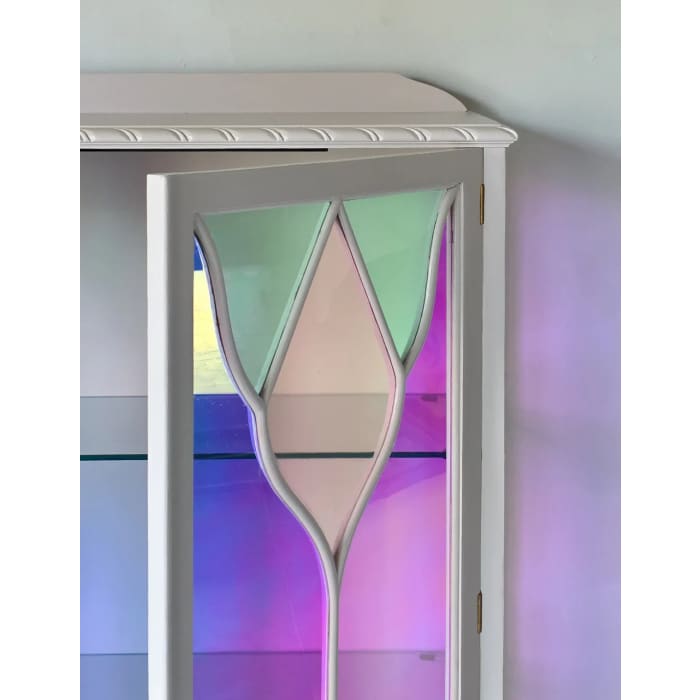 The Chloe Stained Glass Drinks Cabinet | Luminous Art Deco