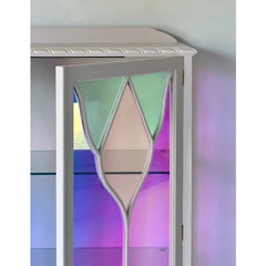 The Chloe Stained Glass Drinks Cabinet | Luminous Art Deco