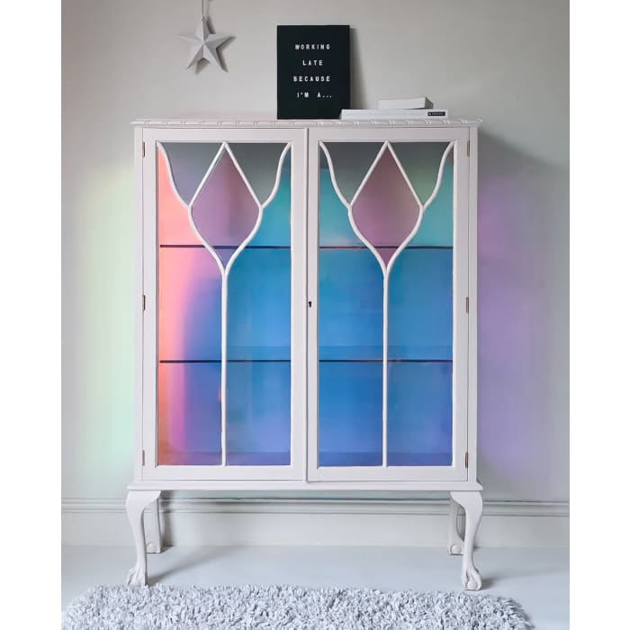 The Chloe Stained Glass Drinks Cabinet | Luminous Art Deco