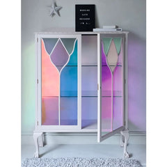 The Chloe Stained Glass Drinks Cabinet | Luminous Art Deco