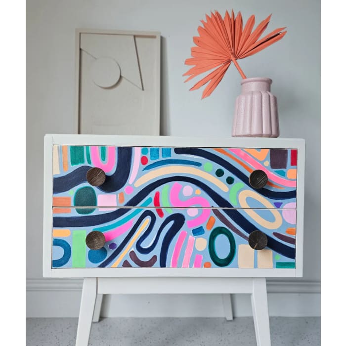 The Doodle Mid Century Chest of Drawers | Colourful Fun