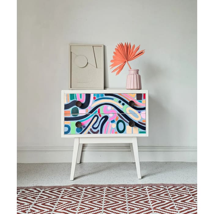 The Doodle Mid Century Chest of Drawers | Colourful Fun
