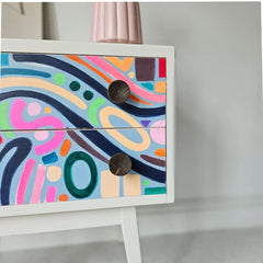 The Doodle Mid Century Chest of Drawers | Colourful Fun