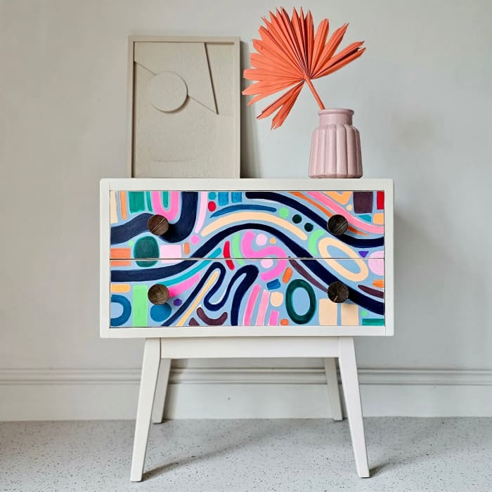 The Doodle Mid Century Chest of Drawers | Colourful Fun