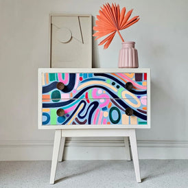 The Doodle Mid Century Chest of Drawers | Colourful Fun