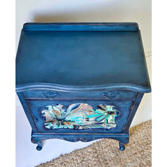 The Irene Hand-Painted Floral Glass Drinks Cabinet by Chloe