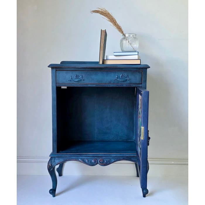 The Irene Hand-Painted Floral Glass Drinks Cabinet by Chloe