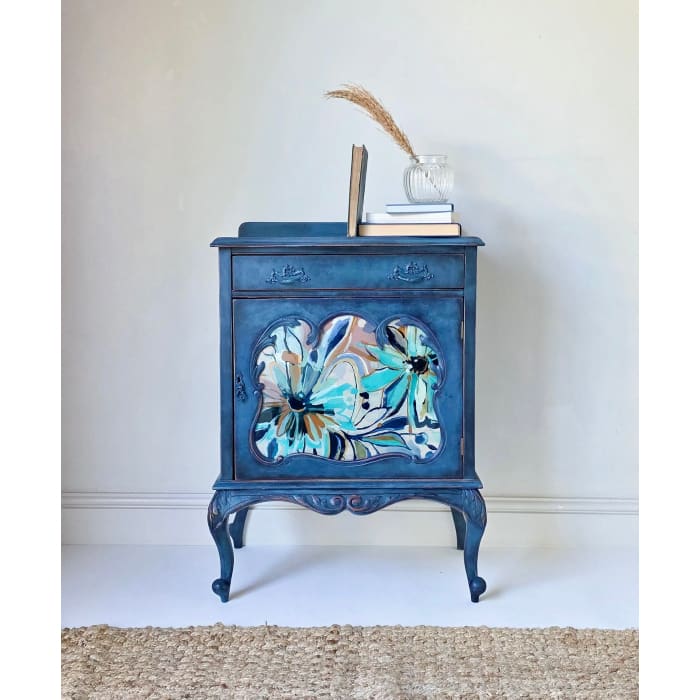 The Irene Hand-Painted Floral Glass Drinks Cabinet by Chloe