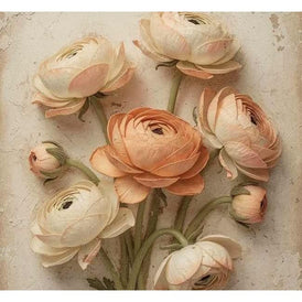 Three Yellow Goats 'Blush' Decoupage Paper - A1