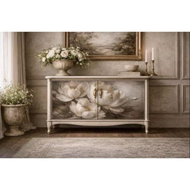 Three Yellow Goats 'Ivory Dusk' Decoupage Paper - A1