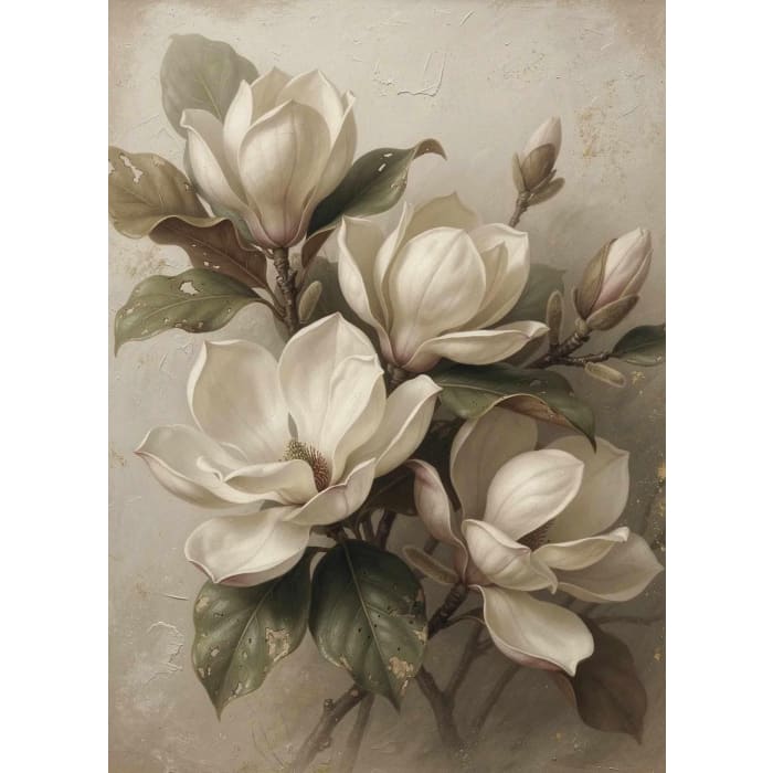 Three Yellow Goats 'Magnolia' Decoupage Paper - A1