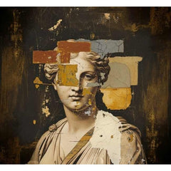 Three Yellow Goats 'Plaster Bust' Decoupage Paper - A1