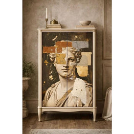 Three Yellow Goats 'Plaster Bust' Decoupage Paper - A1